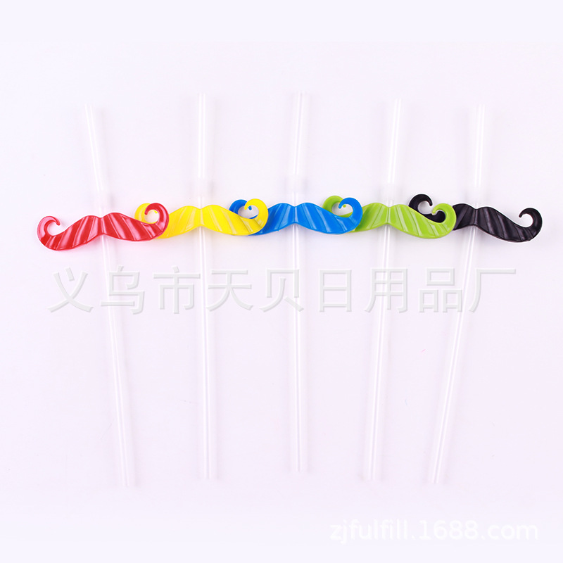 Creative Beard Straws Web Red Straws From Stock Beard Creative Party Funny Atmosphere Drink Straws Application Scenario