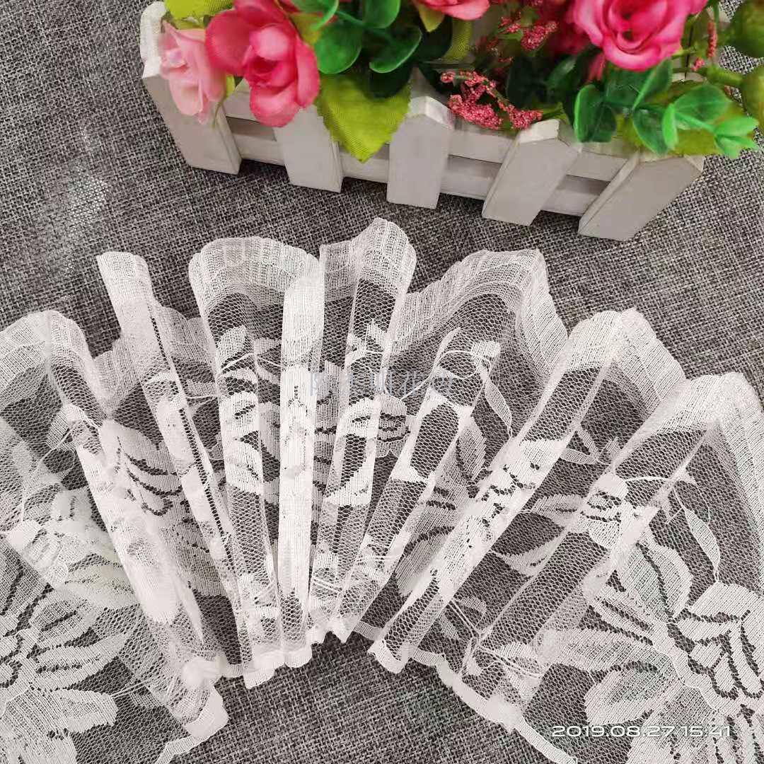 Non-elastic large wave lace pure nylon, good quality, factory direct sales Item Picture