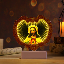 Ed Color-changing Little Night lights Jesus Creative Bar neon gifts 3D