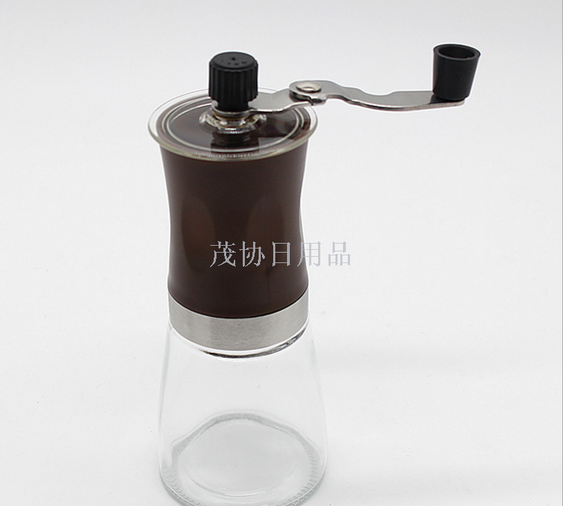 The hand-cranked coffee grinder is convenient for home cleaning. The glass and ceramic grinding core makes life comfortable Specification image