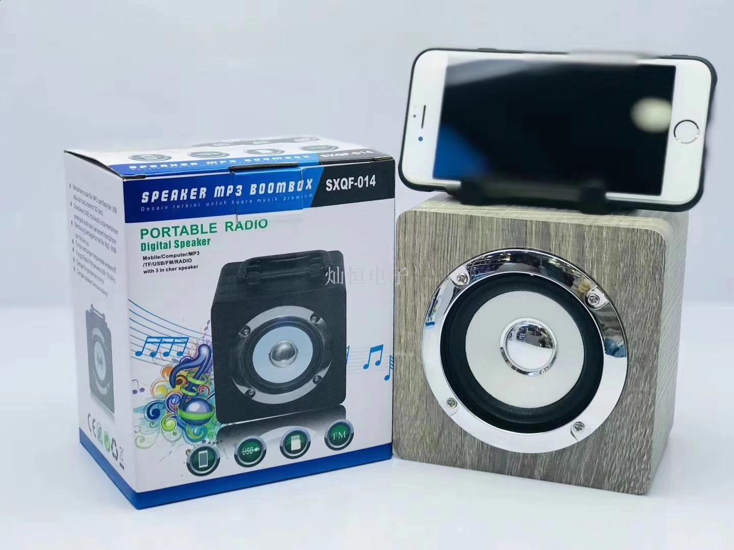 Новый оригинальный мини-плеер с беспроводной флешкой bluetooth, деревянный сабвуфер Item Picture