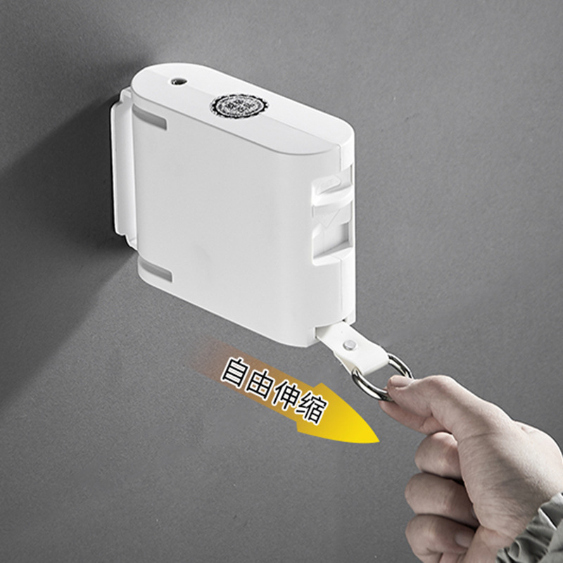 多功能晾衣架皮带架可伸缩隐形晒衣绳免打孔晾衣绳神器室内晾衣绳细节图