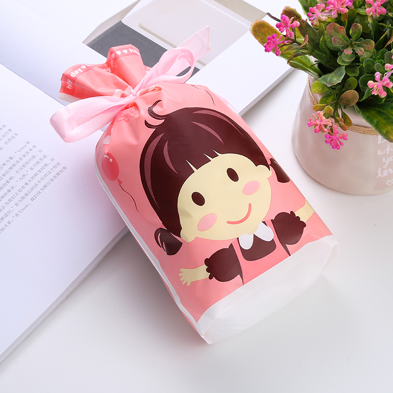 Factory direct sales of gifts, candies, snacks, self-sealing plastic packaging bags, PE bags, customized LOGO patterns details Picture