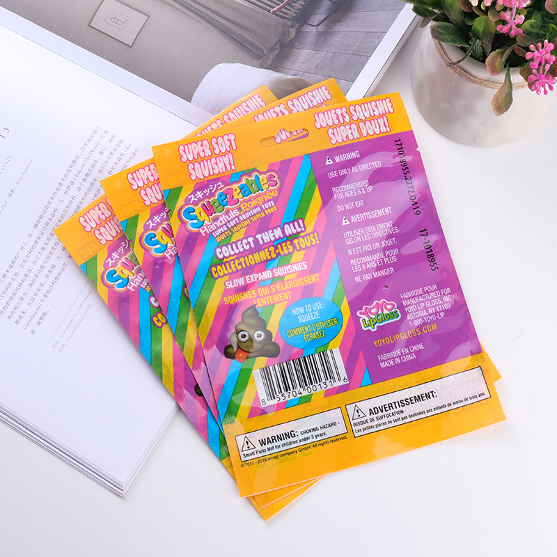 Factory direct sales, customized plastic packaging bags for toys and daily necessities, OPPC, PPPE composite bags, customized LOGO patterns details Picture