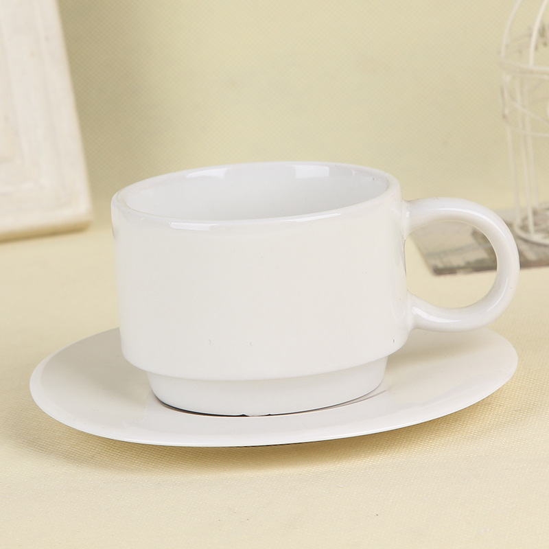 厂家直销热转印涂层杯 咖啡杯三件套 带勺杯 （出口品质）批发