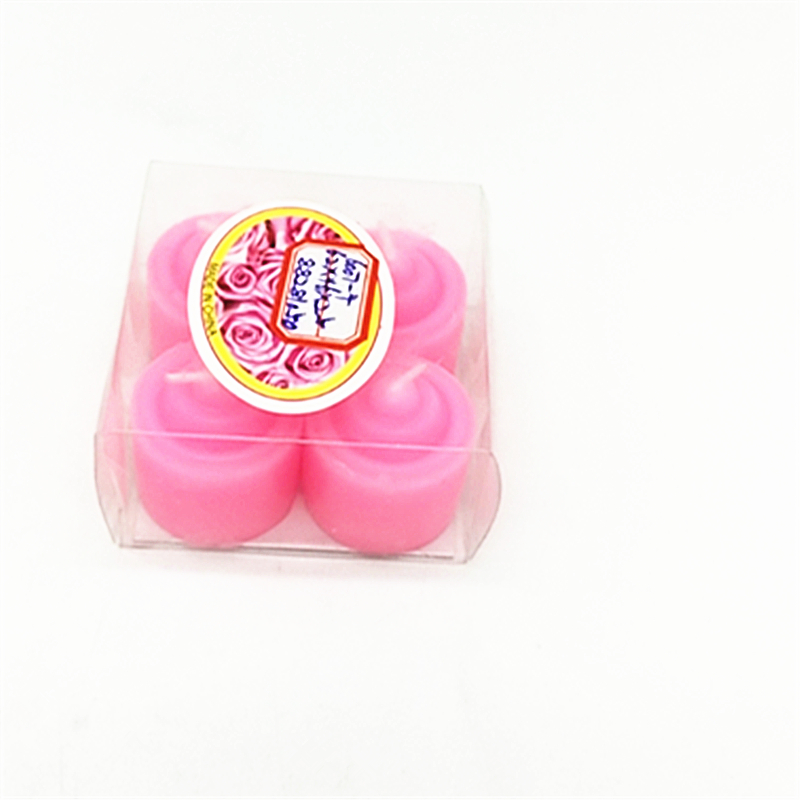 香薰 蜡烛家用吸烟去味香氛蜡烛求婚蜡烛创意表白4PC盒装蜡烛
