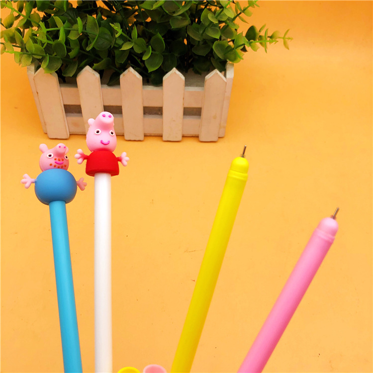 Yiwu Selection creative pig neutral pen web celebrity silica gel social person student fountain pen