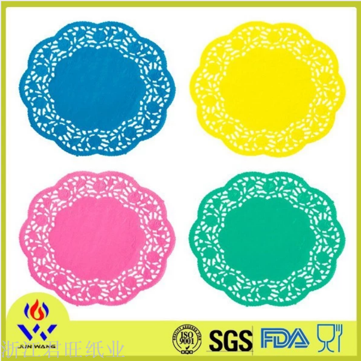 Manufacturers Direct Sales Of Color Padding Paper Disposable Oil-Proof Hollow Paper Padding Dessert Oil Absorption Paper Flower Backing Paper