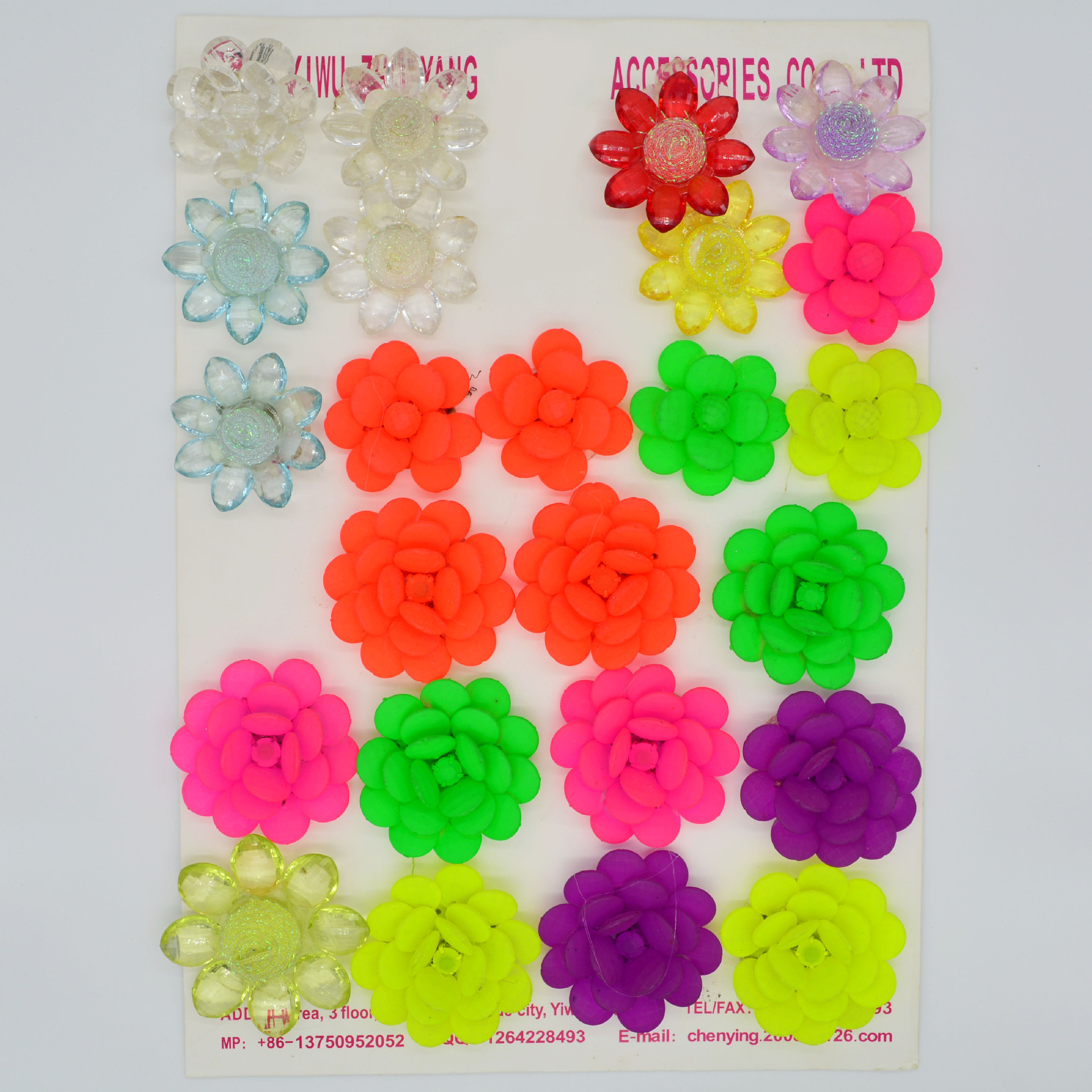 新款上市春夏凉鞋人字拖塑料鞋花 义乌手工鞋花 可订做 zy082920产品图