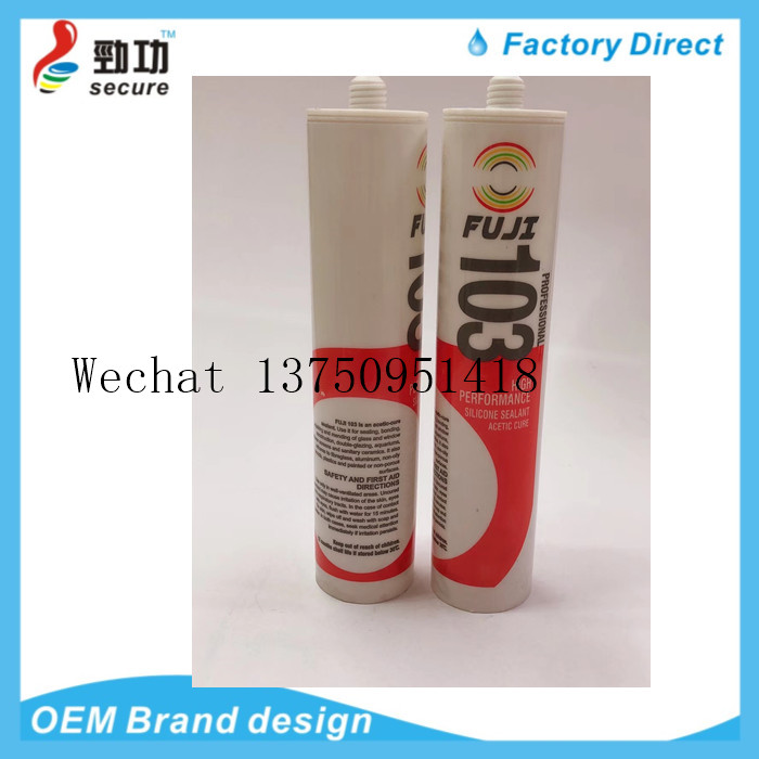 FUJI 103 neutral glass glue Acid glass glue Transparent glass glue door and window glass glue