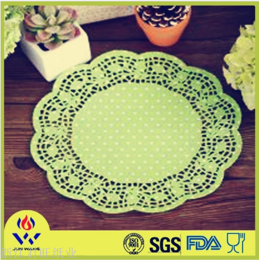Manufacturers Direct Sales Of Color Padding Paper Disposable Oil-Proof Hollow Paper Padding Dessert Oil Absorption Paper Flower Backing Paper details Picture