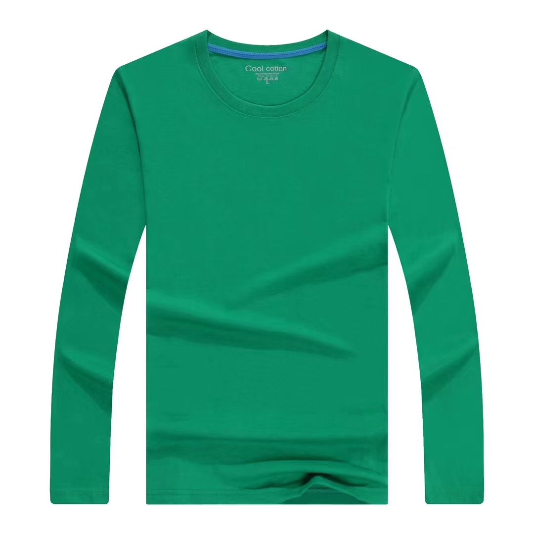 New pure cotton round-neck long-sleeved T-shirts, advertising shirts, cultural shirts, custom work clothes, group customization, printed log