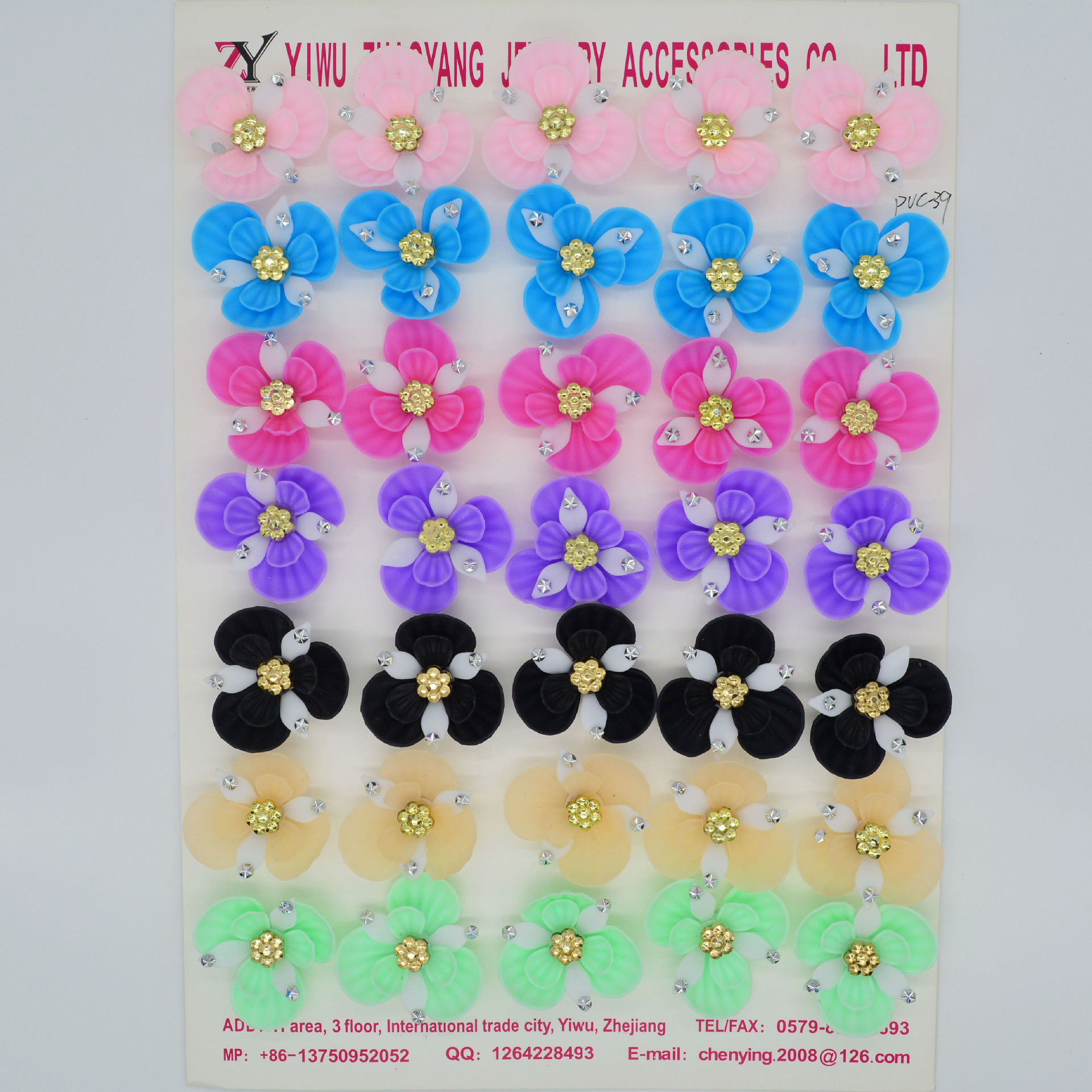 Pure handmade plastic shoe flower shoe accessories Sandals shoe buckle can be customized quality assurance zy08317