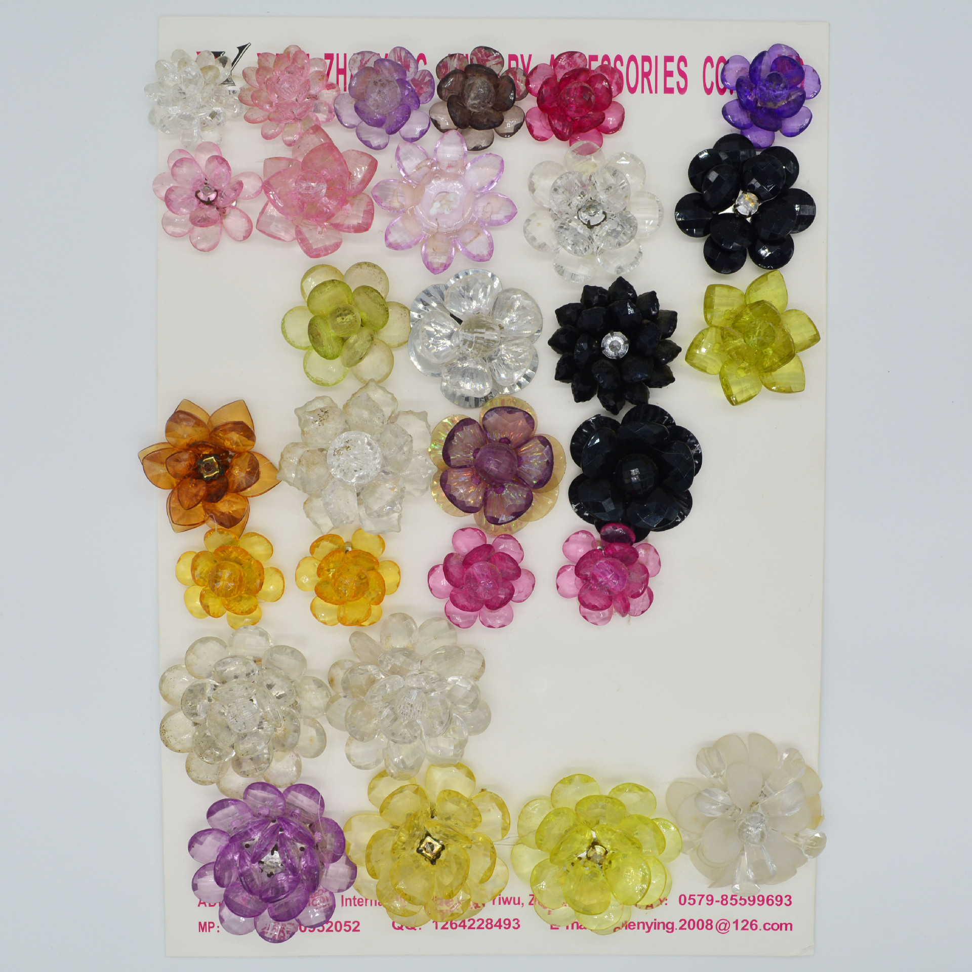 新款上市春夏凉鞋人字拖塑料鞋花 义乌手工鞋花 可订做 zy082920细节图