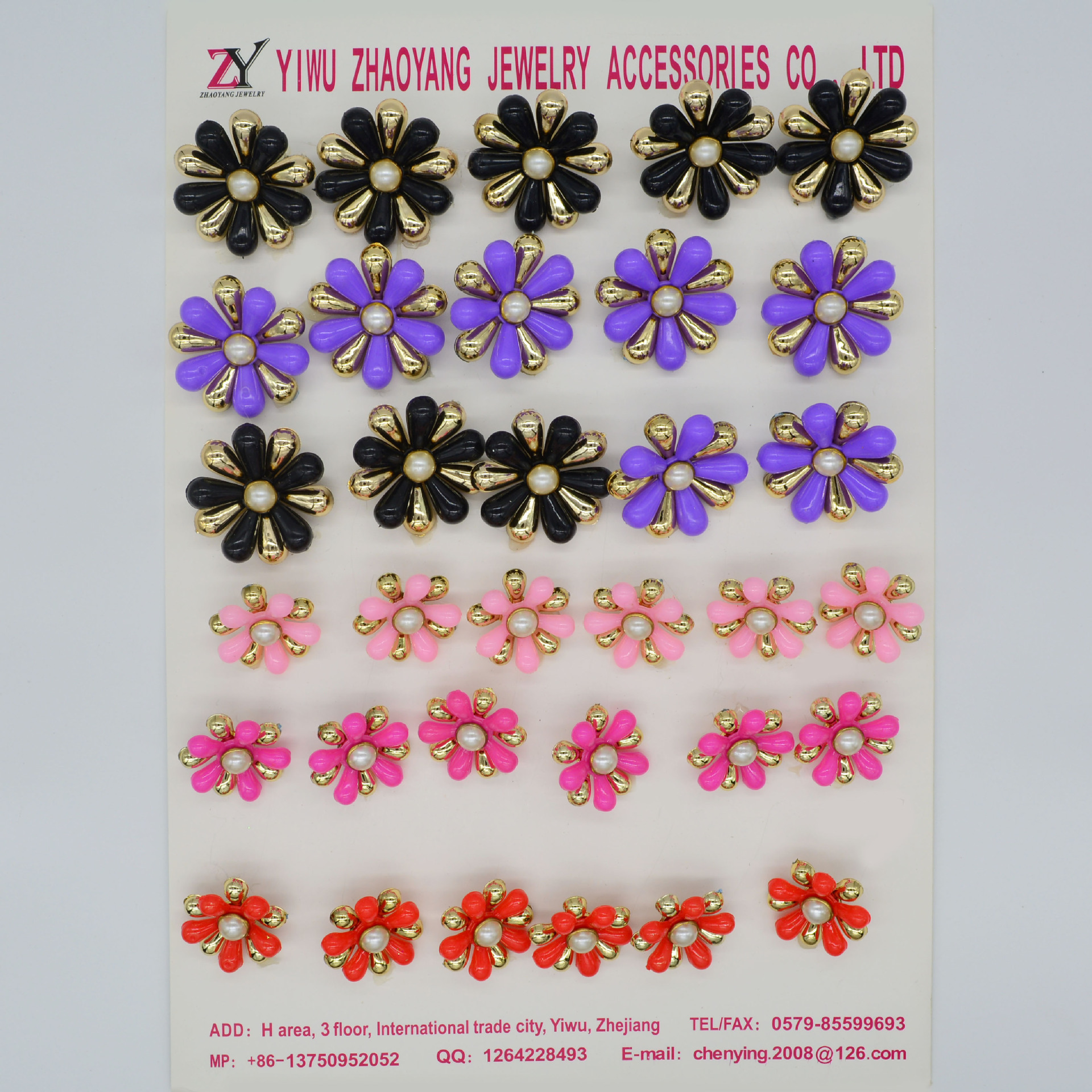 【新款上市】春夏凉鞋人字拖塑料花 手工鞋花 可订做 zy082915