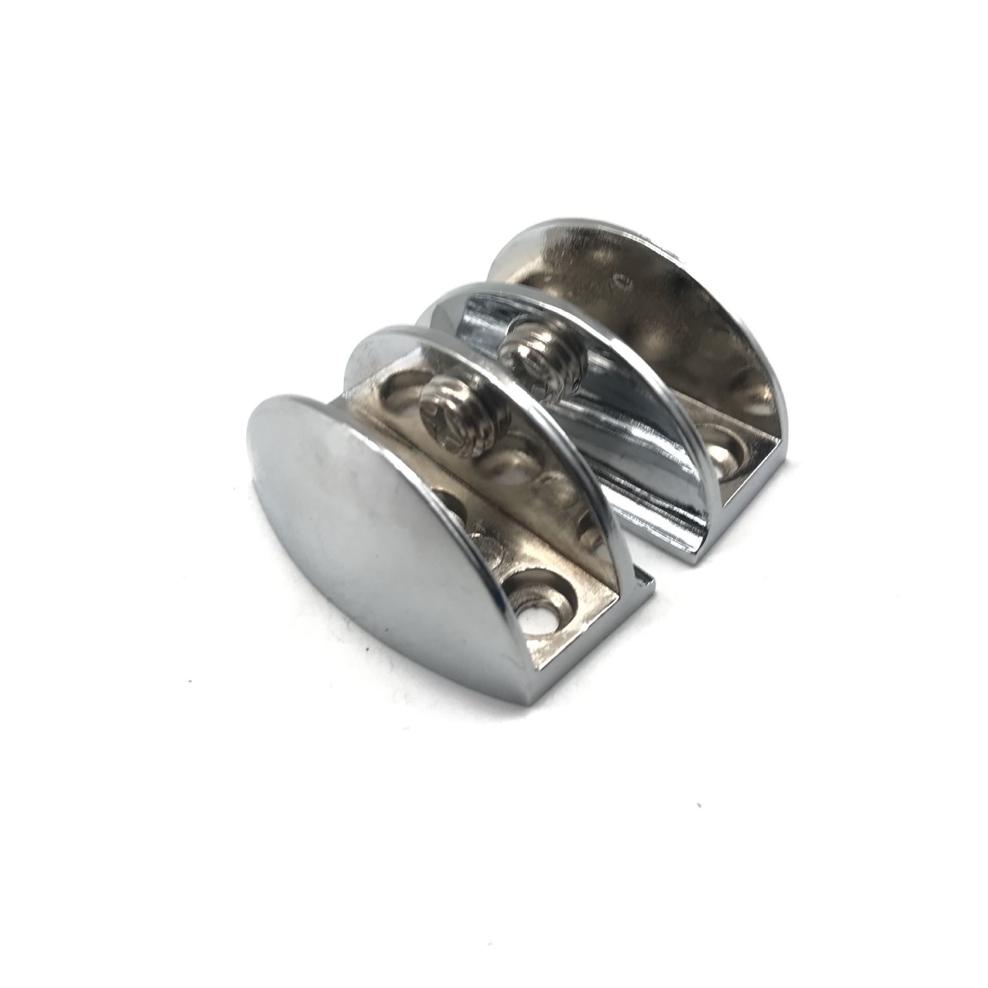 舒赞 不锈钢固定窗玻璃夹支架 托架层板固定夹 免钉窗帘轨道适配夹子