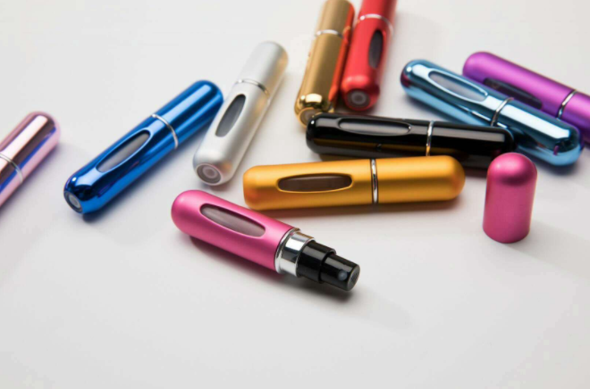 5ml bottom-filled spray perfume bottle, self-pump type, the bottom can be recycled to fill portable makeup spray Specification image