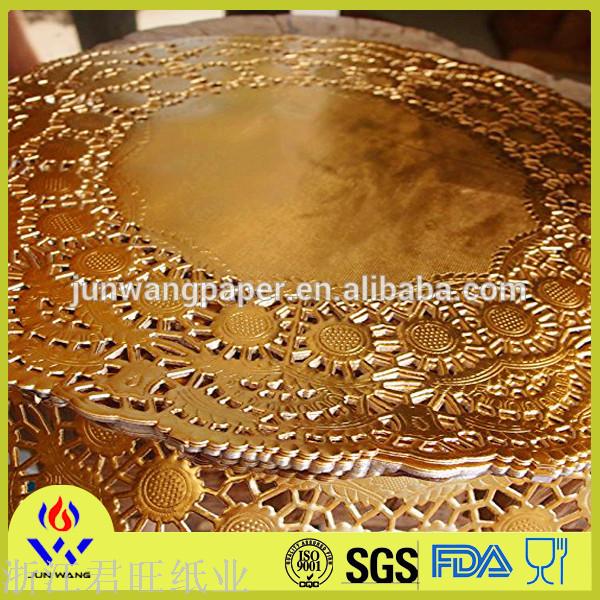 Manufacturers Direct Sales Of Silver Hollow Cake Paper Pad Disposable Food Pad Paper Grease Through Flower Paper Pad Paper Specification drawing