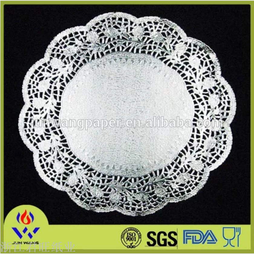Hot Opp Packaging Hotel Padding Paper Gold Hollow Flower Bottom Paper Disposable Greaseproof Paper Padding Through Flower Paper