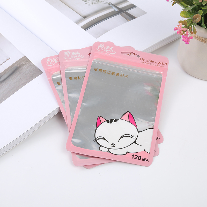 Factory direct sales of powder puff cosmetics packaging, aluminum film self-sealing plastic bags, OPP composite bags, customized LOGO patterns