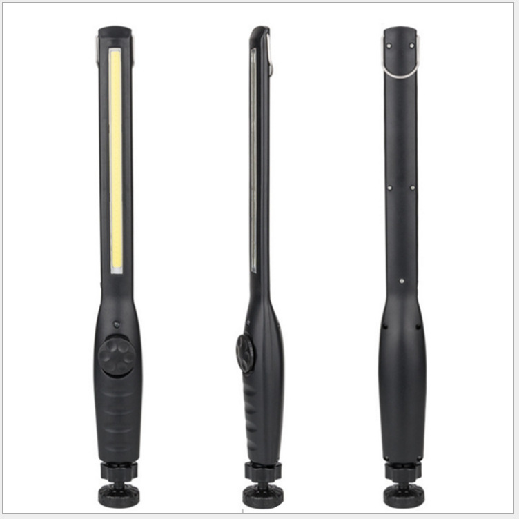 Cross-border 360-degree multi-functional USB charging high-intensity flashlight, outdoor camping lamp, COB long strip work maintenance lamp details Picture
