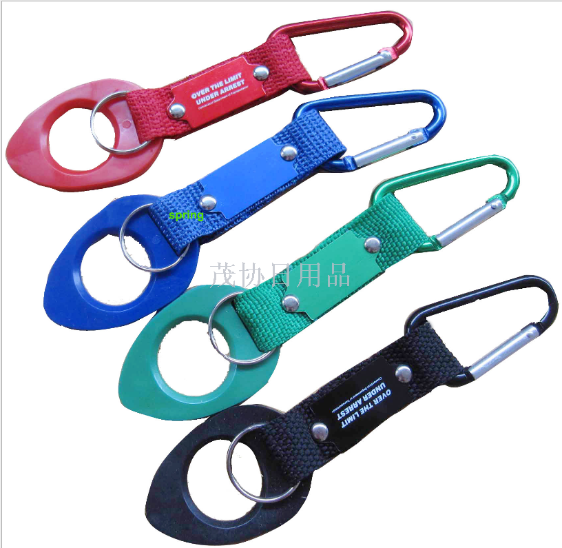 Silicone water bottle buckle D mountaineering webbed backpack buckle outdoor sports mineral water beverage bottle quick hanging