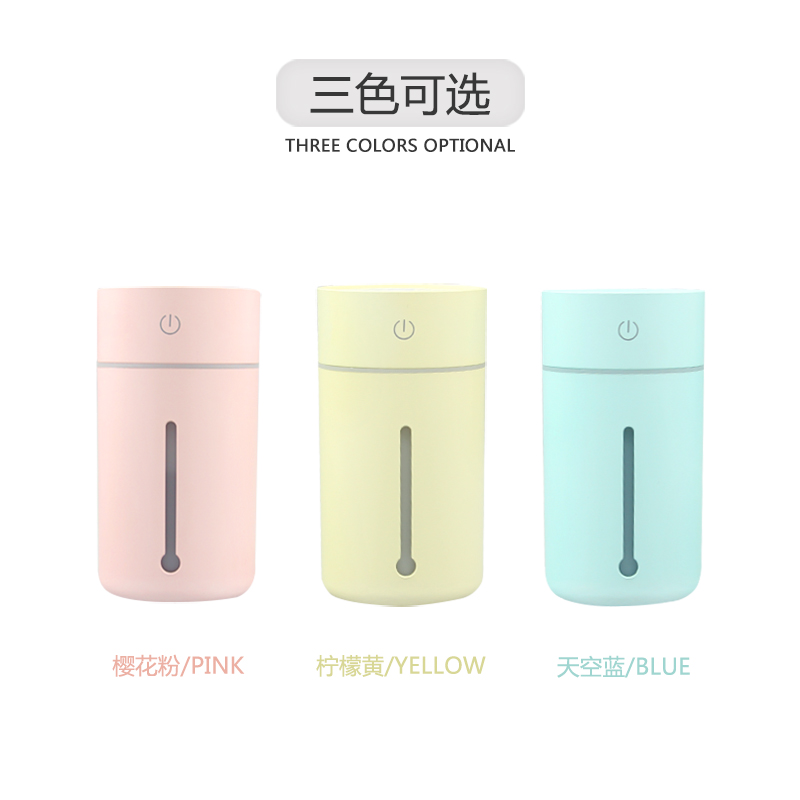 加湿器，香薰机，雾化器，彩灯加湿器，小型加湿器产品图