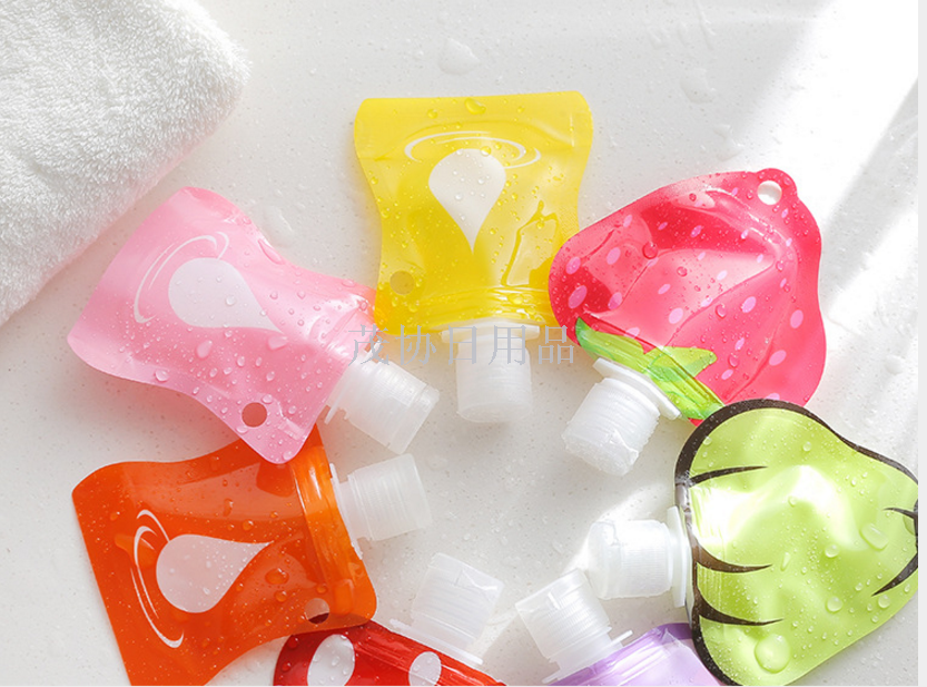 Portable silicone lotion bottle, hand sanitizer bottle, travel soft packaging shampoo and body wash sub-bottle, only for foreign trade and export, only for foreign trade and export