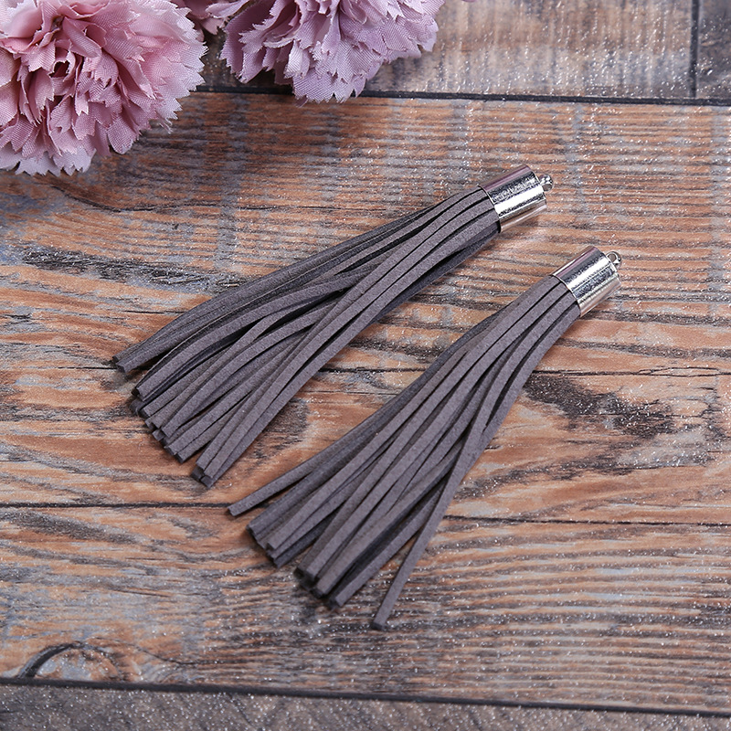 Spot Korean Velvet Deerskin Velvet 8Cm Leather Long Tassel Diy Accessories Accessories Accessories Custom Manufacturers Direct Sales details Picture