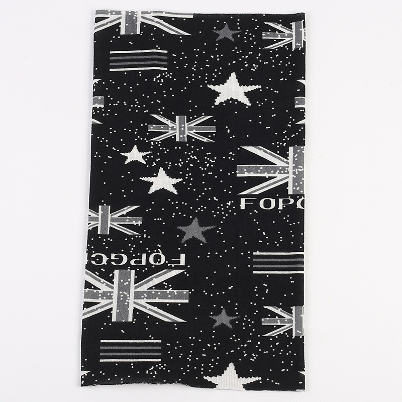 2017 Autumn And Winter New Outdoor Sports Ladies Headscarf Multi-Functional Warm Imitation Cashmere Magic Headscarf Manufacturers Wholesale Specification drawing