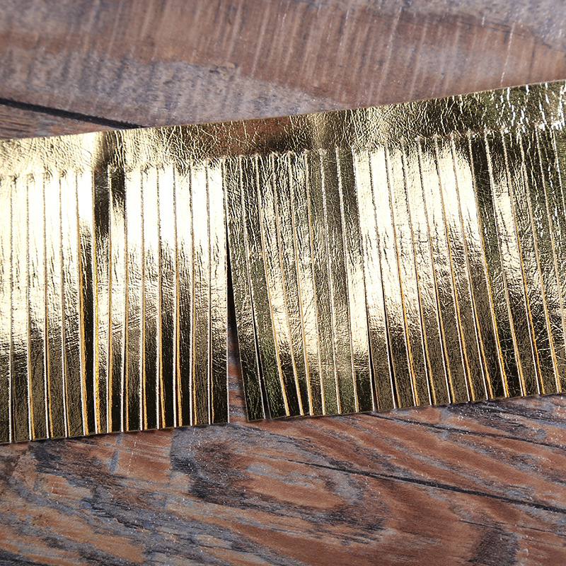 Korean Version Of The New Double-Sided Pu Fringe Row Garment Accessories Leather Can Be Customized According To The Color Card Manufacturers Wholesale details Picture