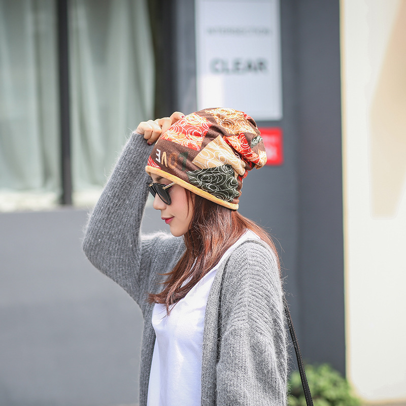 Korean Version Of Winter Pullover Hat With Wool Thickening Pregnant Women's Monthly Hat Warm Sports Knitting Hat Manufacturers Wholesale details Picture