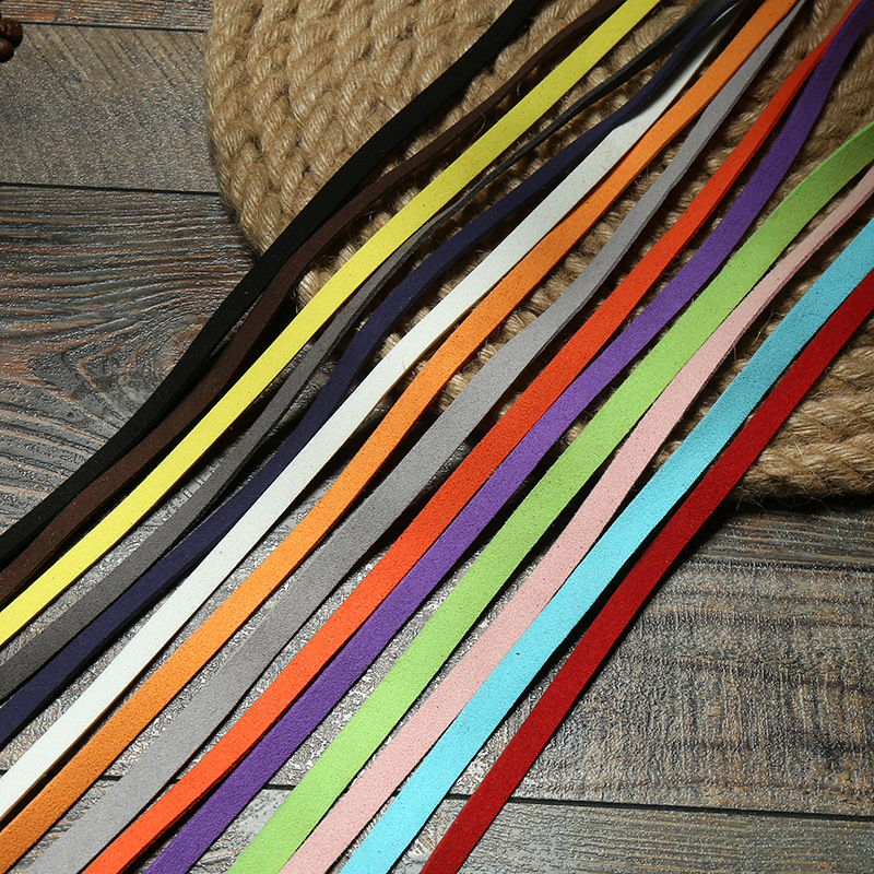 New DIY accessories and fashionable leather ropes are available in a variety of colors and customizable widths. Factory direct sales Specification image