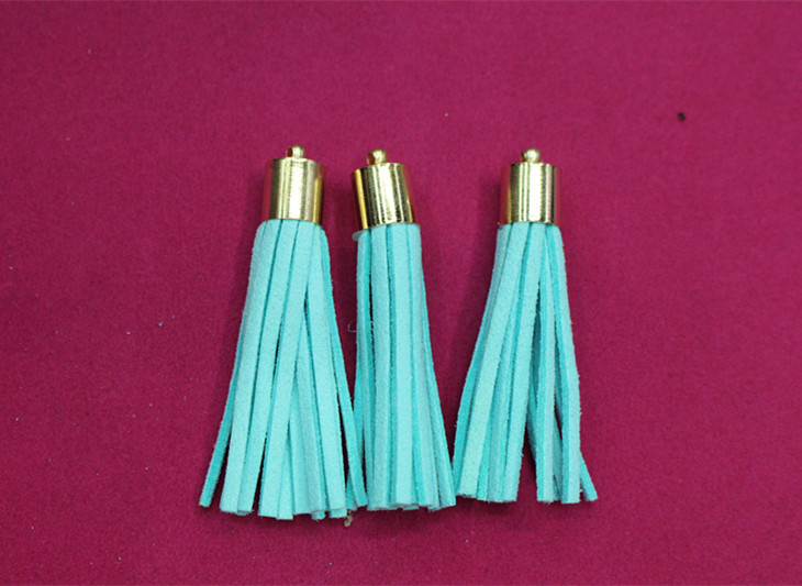 5cm Korean velvet tassel mobile phone bag pendant, leather tassel pendant, DIY accessory factory direct sales details Picture