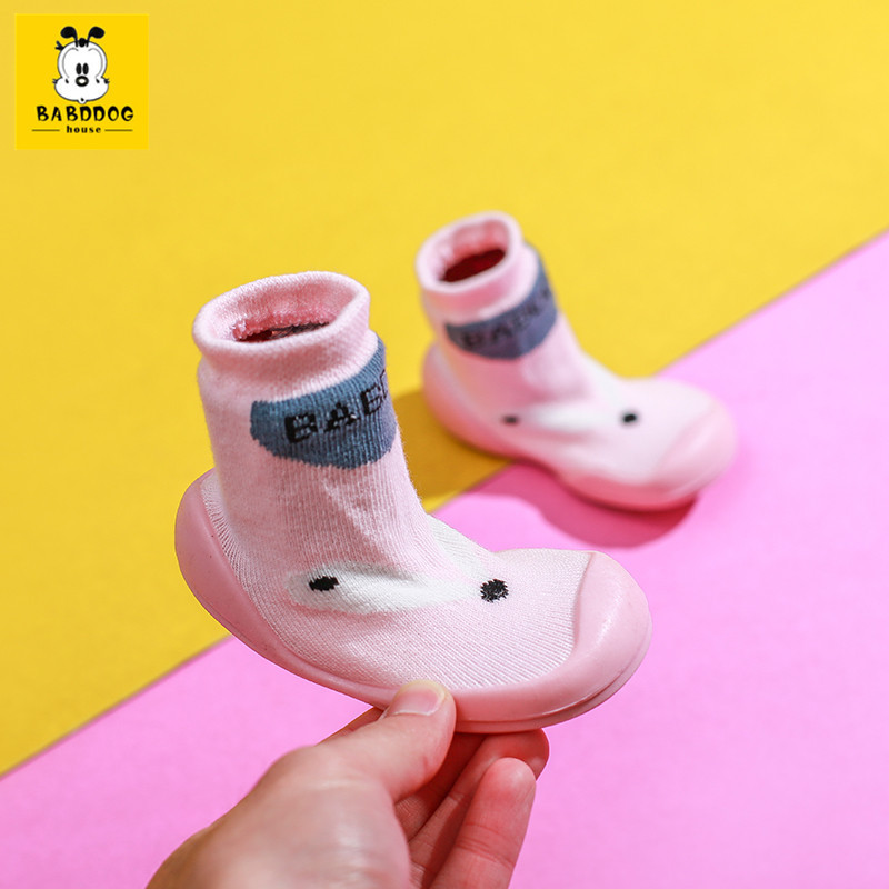 Spring 2019 children's rubber sole toddler shoes baby soft sole baby floor shoes socks shoes manufacturer direct sale