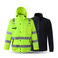 LIKAI反光棉衣巡逻保安防风雨外套交通警示荧光雨衣两件套可印字产品图