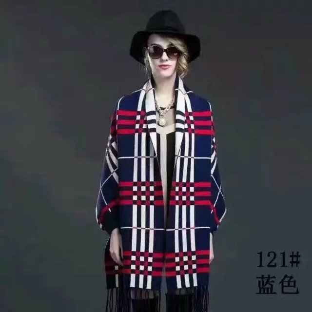 高端格子披肩衣服有现货