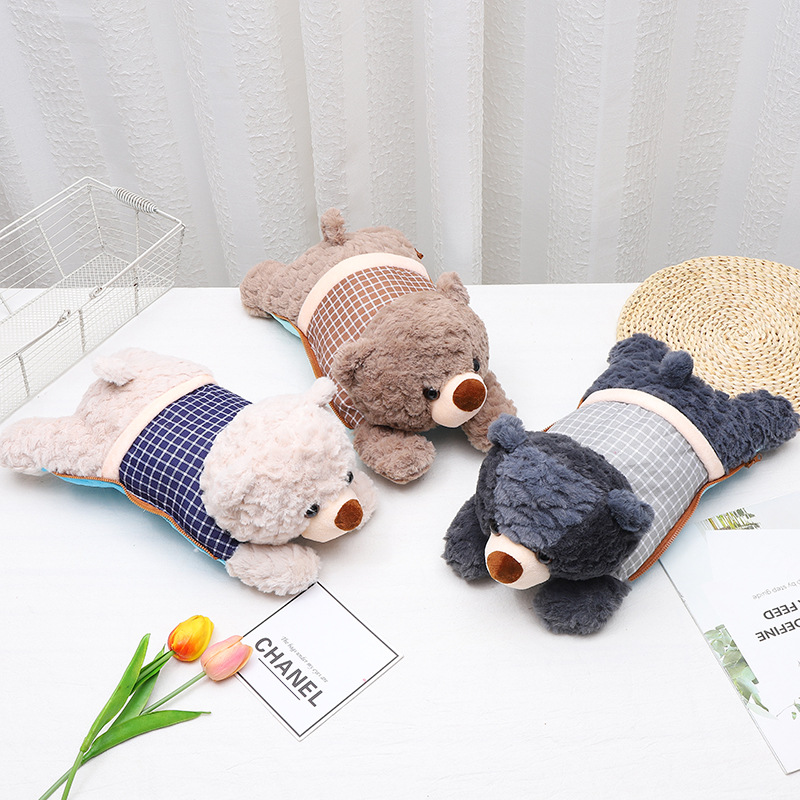 Cocoa new cartoon hot water bag rabbit hair electric water bag can be removed and washed double hand warm cute creative warm water bag thumbnail