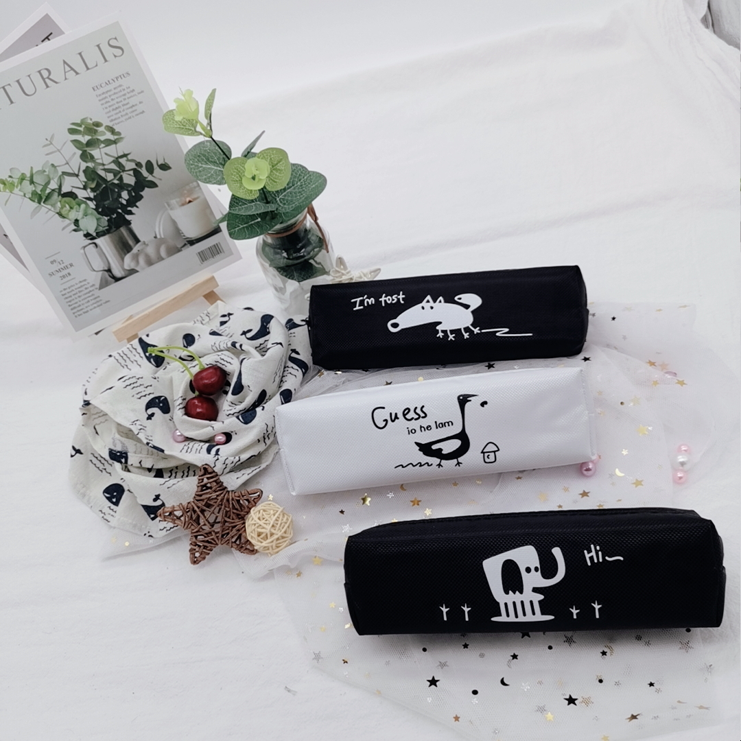 Zhifa new black and white small bag neutral pencil case pencil case pencil-case pencil-case thumbnail
