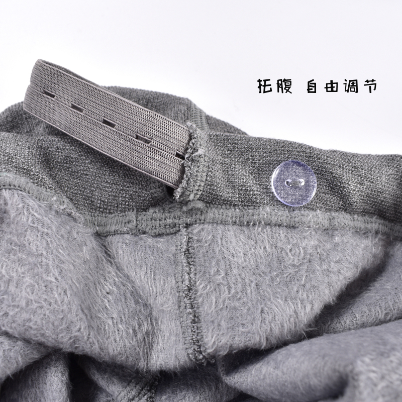RIRI龙爪毛孕妇打底裤棉秋冬加绒加厚托腹可调节孕妇袜一体裤批发产品图