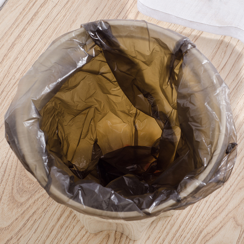 Factory Direct Sales Vest Type Pe New Material Disposable Garbage Bags Thickened Black Office Environmental Protection Garbage Bags Wholesale Specification drawing
