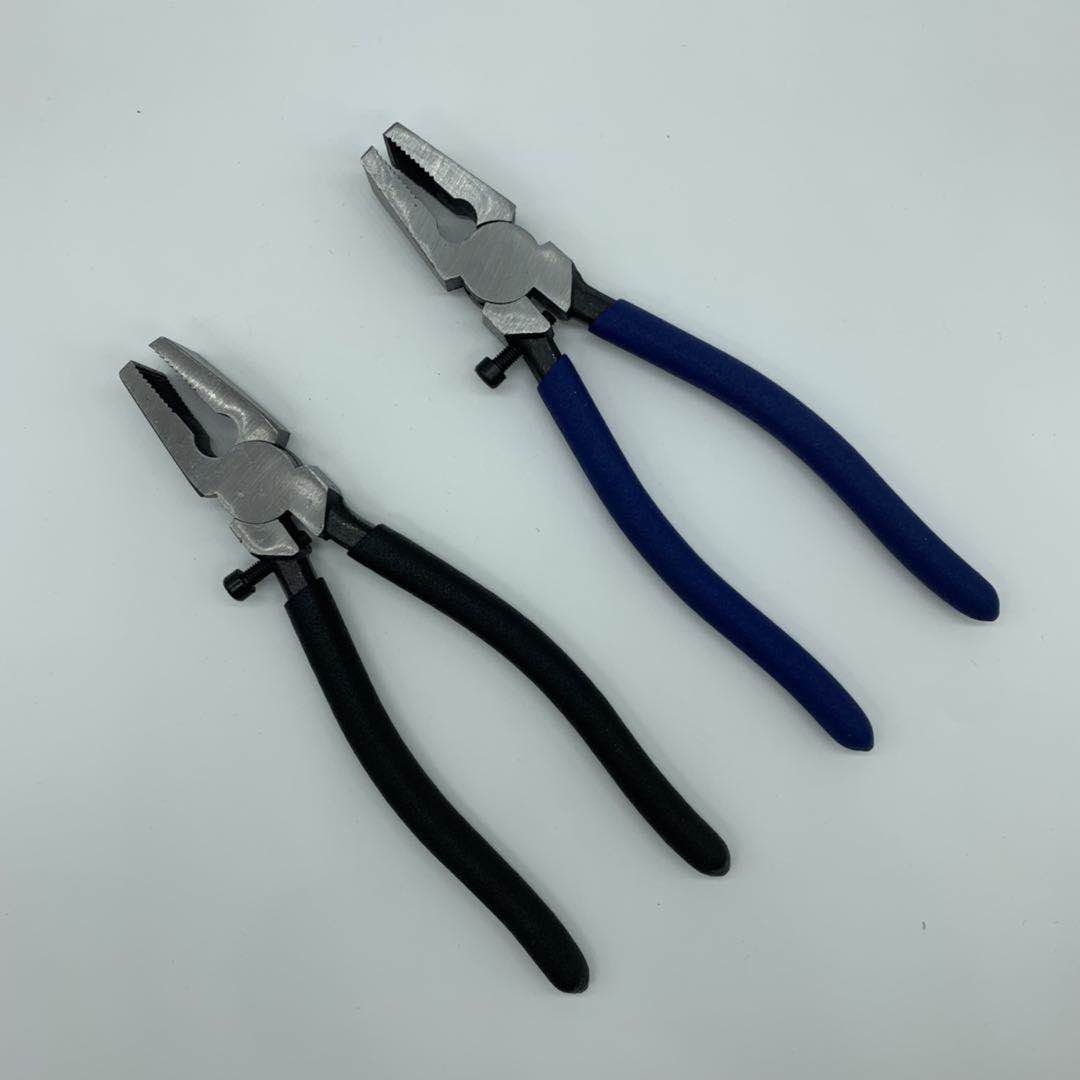 怡燕平口玻璃钳 玻璃开口钳子 玻璃修边钳 带限位螺丝 玻璃工具