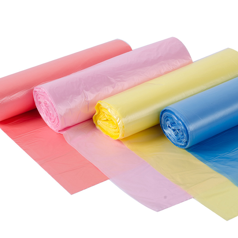 Factory Direct Sales Vest Type New Material Disposable Garbage Bag Thickened Colorful Four-In-One Office Environmental Protection Garbage Bag details Picture