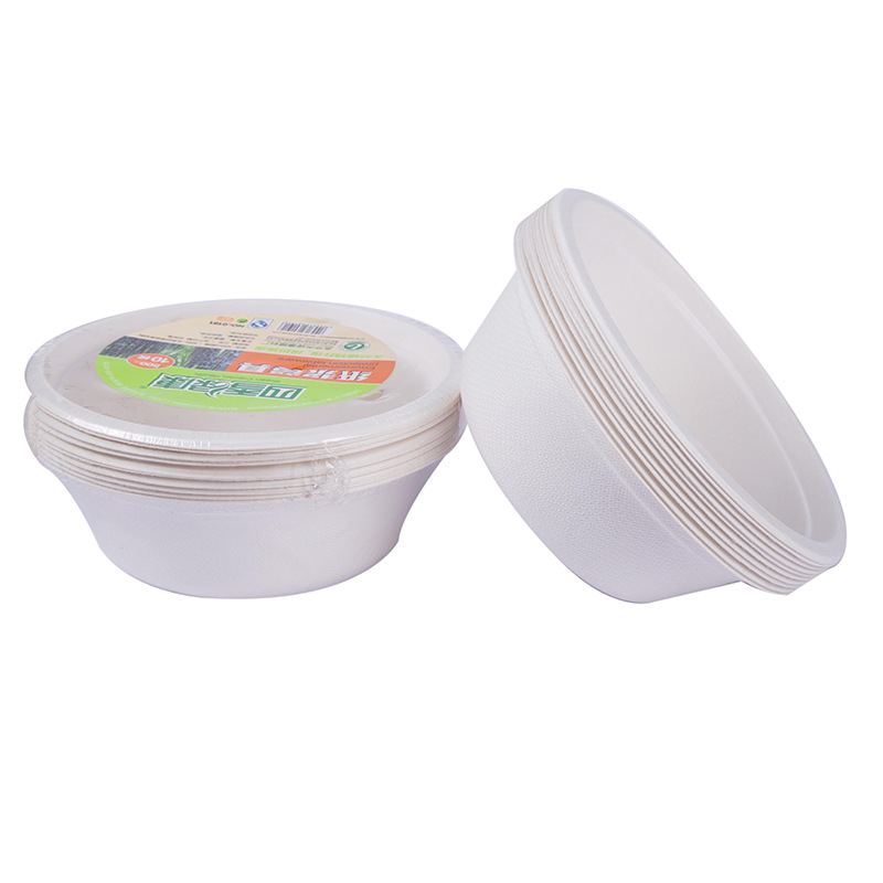 Manufacturers Wholesale Environmental Protection Disposable Round Paper Plate Fast Food Special White Degradable High-Quality Material Round Paper Plate Specification drawing