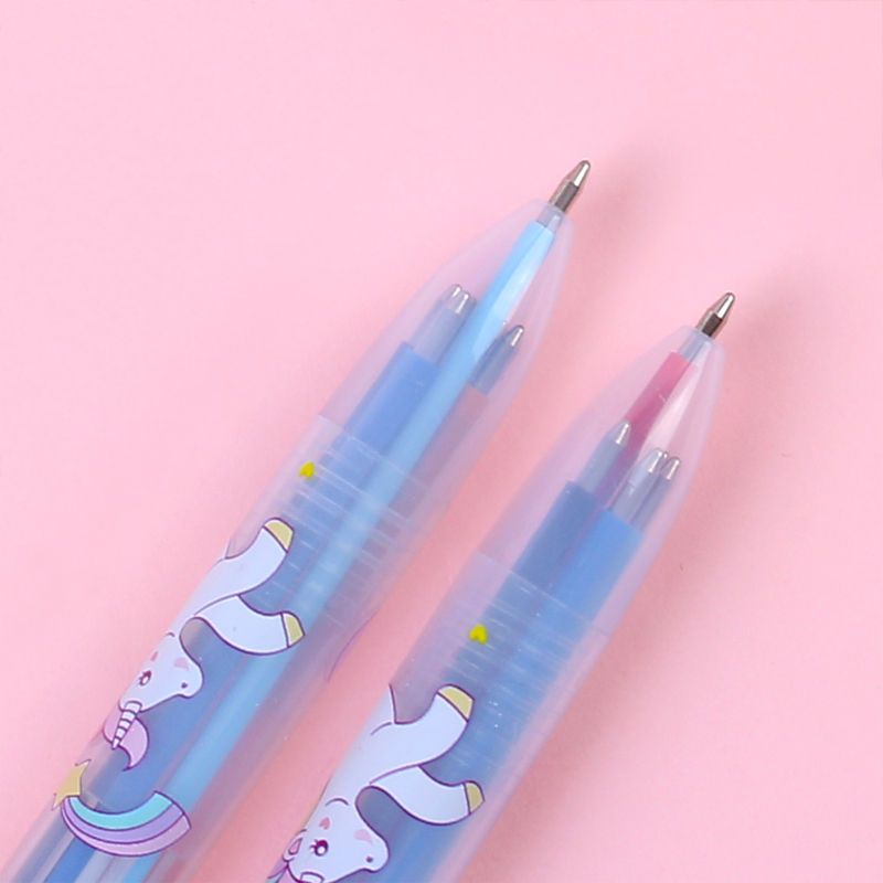 Factory direct cartoon creative 6-color unicorn pen refill press multi-functional ballpoint pen students with small fresh Application Scenario
