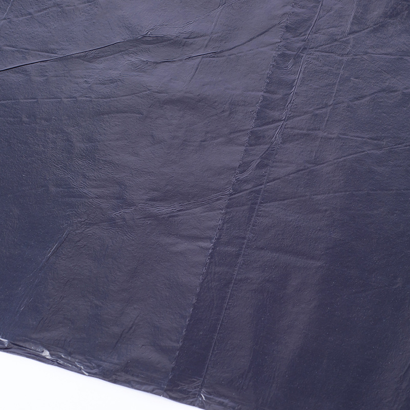 Factory Direct Pe Material Black Thickened Large Garbage Bag Single-Roll Flat Mouth Type Hotel Disposable Garbage Bag Application Scenario