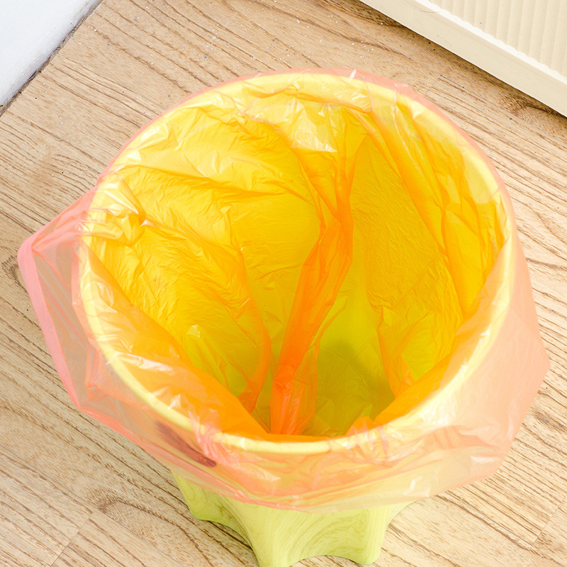 厂家直销连卷式PE全新料一次性垃圾袋加厚彩色环保办公环保垃圾袋细节图