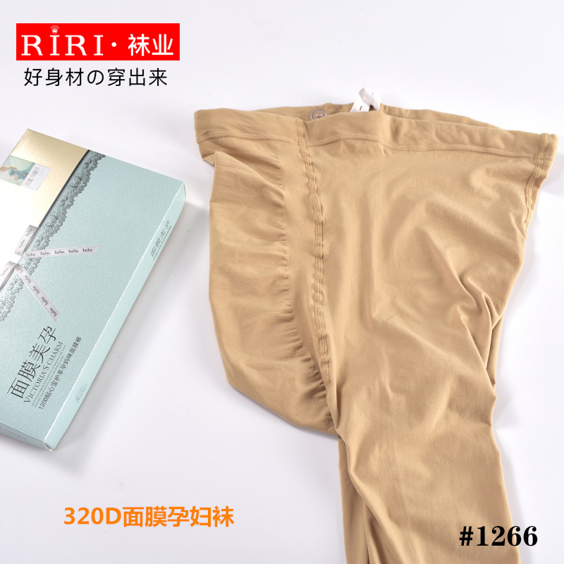 RIRI春秋孕妇打底裤 秋冬高腰托腹可调节孕妇袜天鹅绒薄款批发