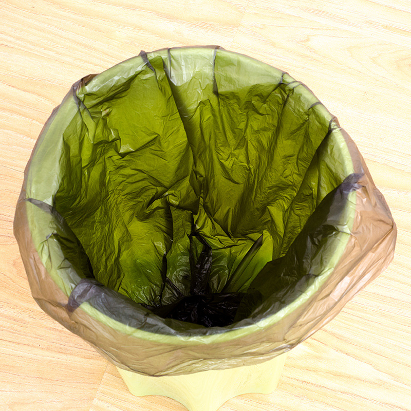 厂家直销PE全新料连卷式黑色大号垃圾袋办公家居一次性加厚垃圾袋产品图