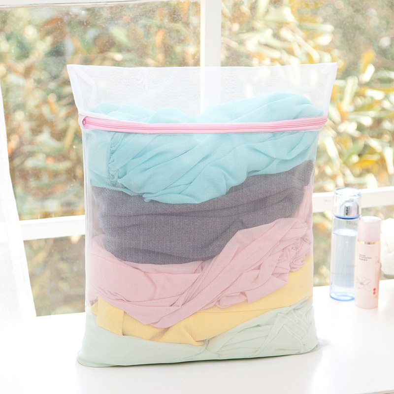 Factory Direct Sales Thick White Laundry Bag Set Wash Underwear Bra Wash Bag Polyester Thick Fine Mesh Care Bag details Picture